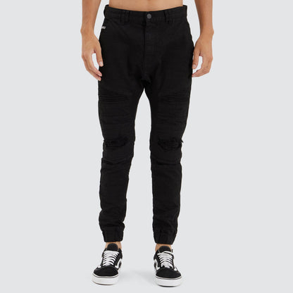 Viper Denim Jogger Black