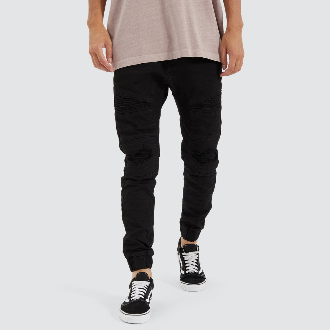 Viper Denim Jogger Black