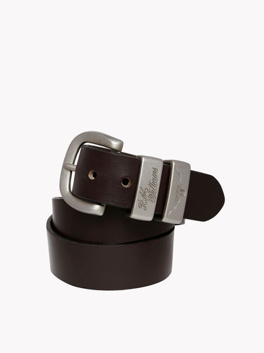 Solid Hide 3 piece belt Chestnut